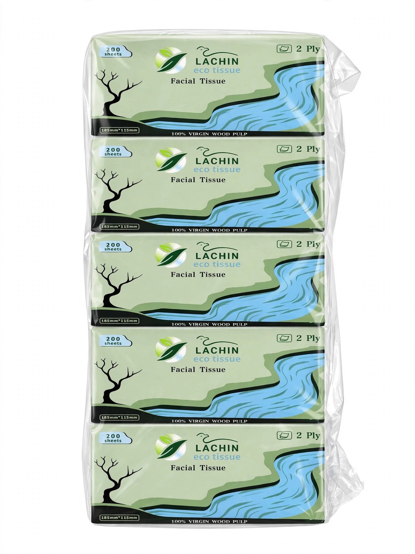 Lachin eco facial tissue 200 sheets