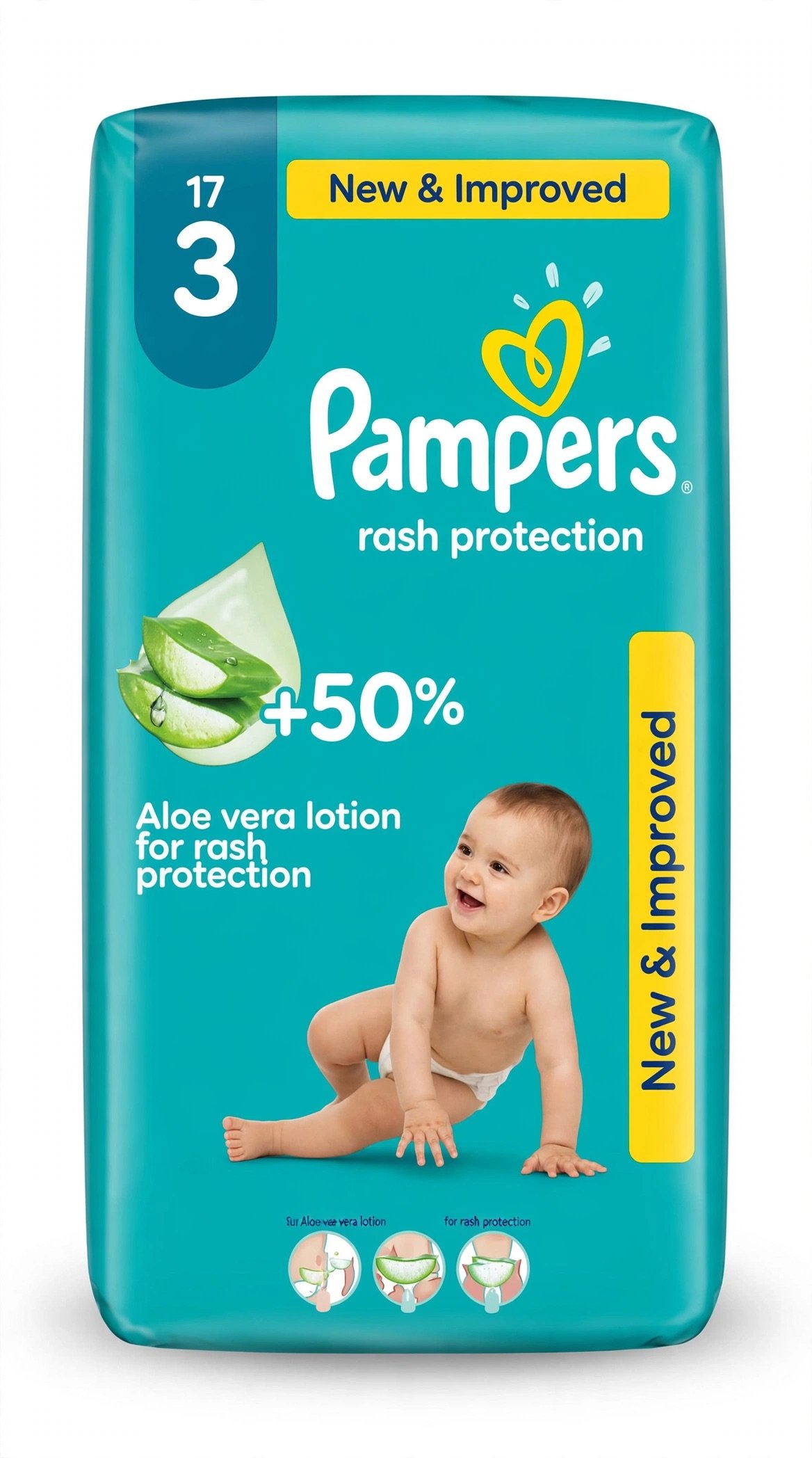 Pampers size 3 rash protection 17 pcs