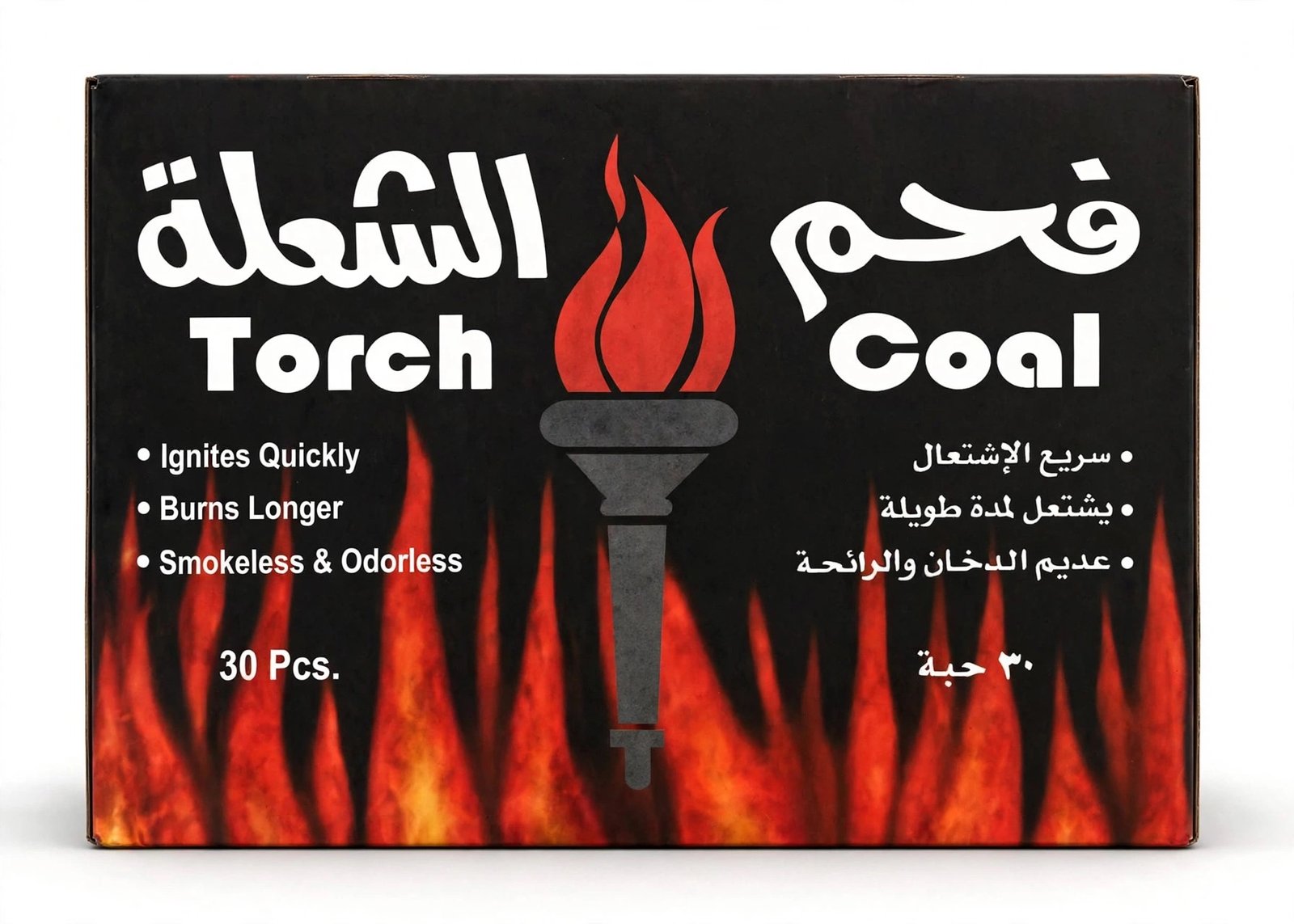 Torch coal charcoal 30 pcs long burn smokeless odorless