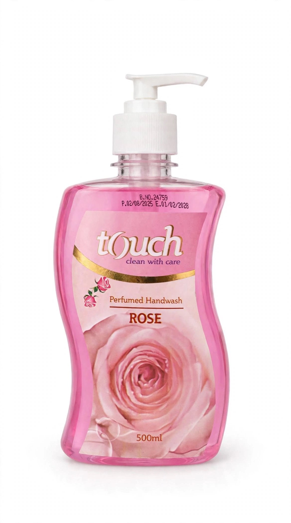 Touch rose handwash clean with care 500ml