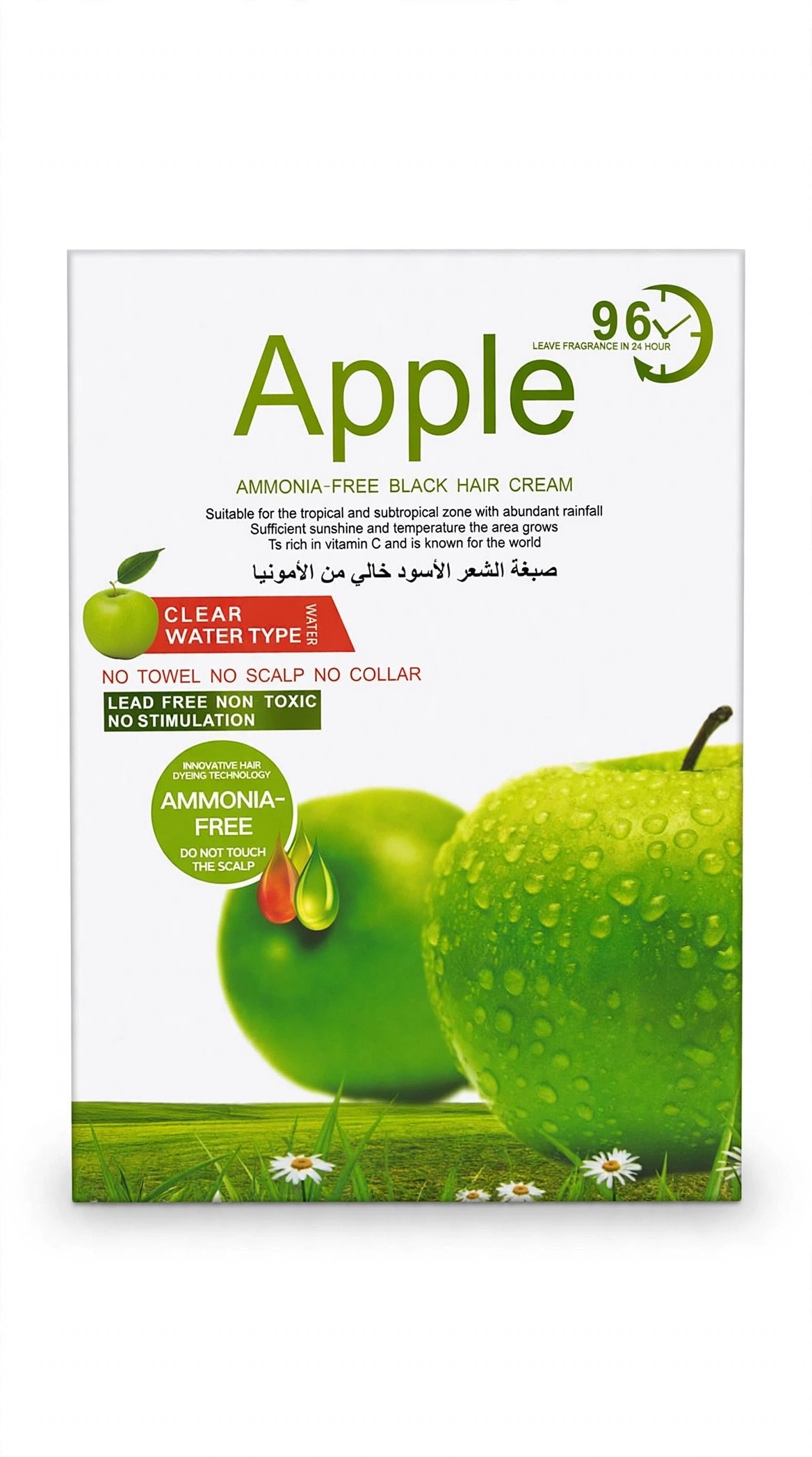 Apple hair color black 30ml 10pc