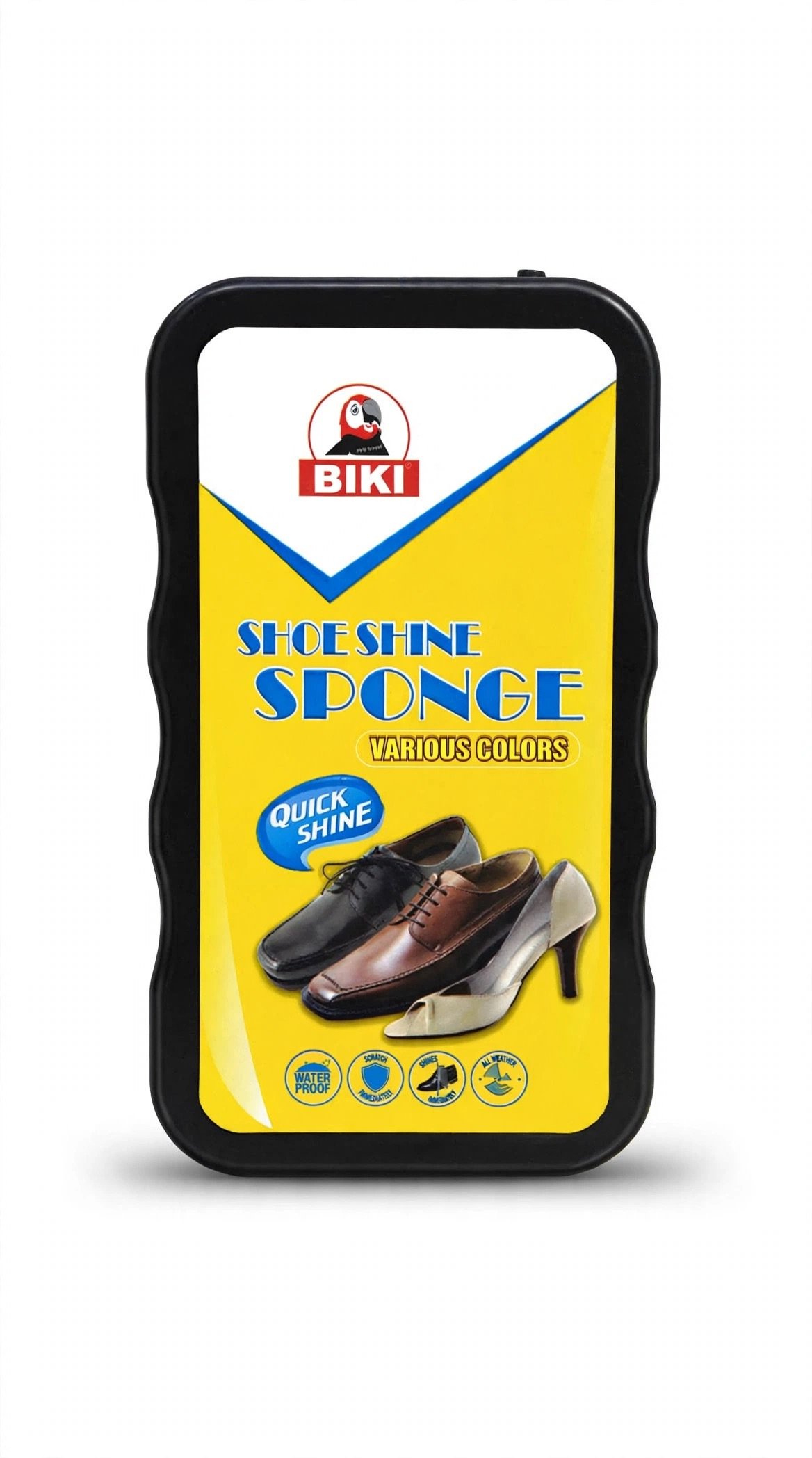 Biki Shoe Shine Sponge Quick Shine For Various Colors
