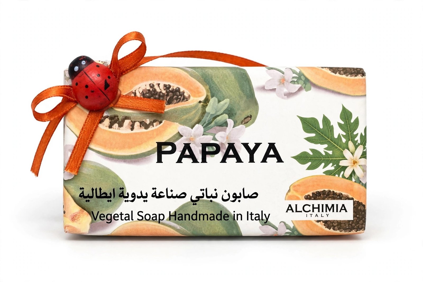 Alchimia Italy Papaya Vegetal Soap Gift Edition 200g handmade soap