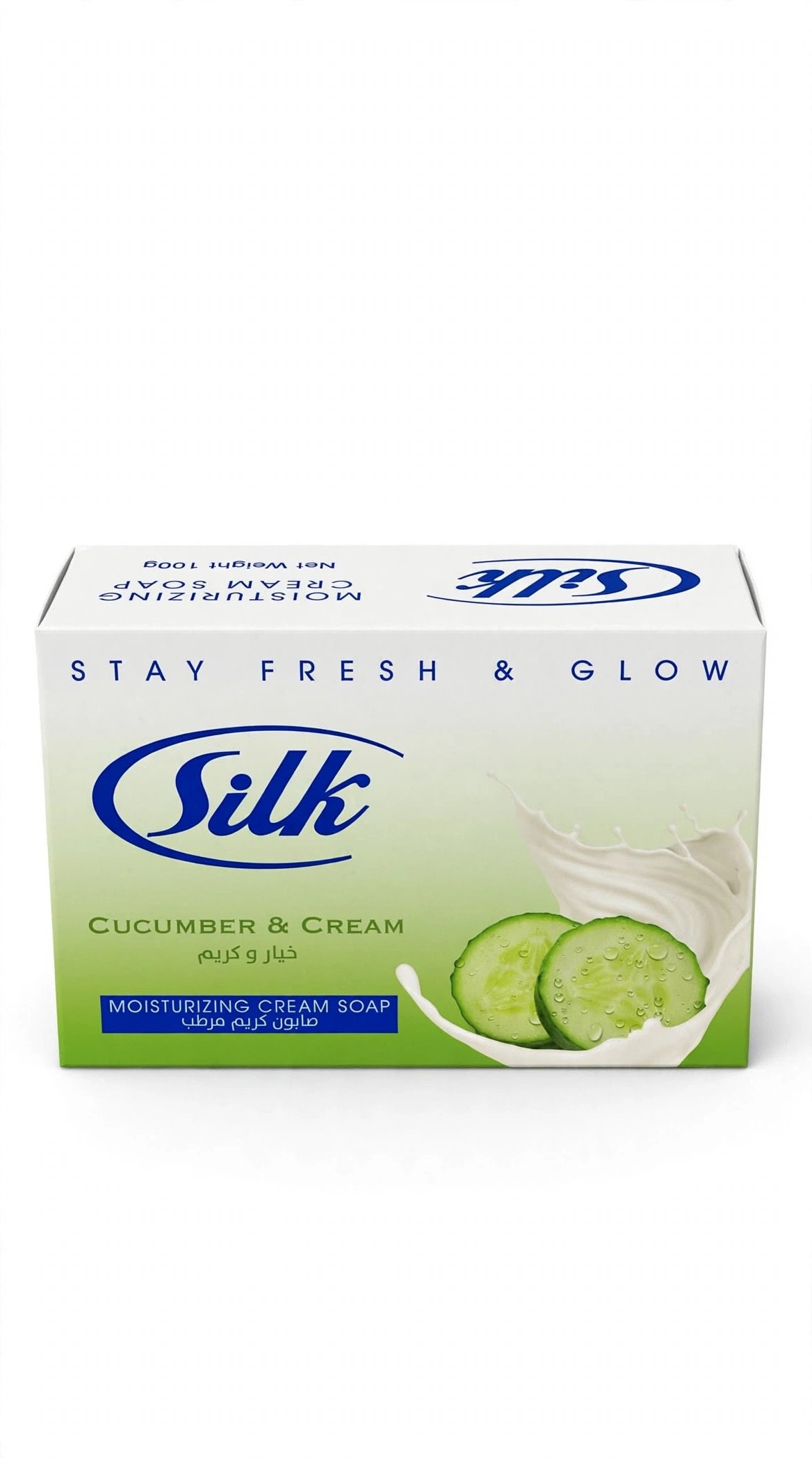 Silk Stay Fresh & Glow Cucumber & Cream Moisturizing Cream Soap 100g