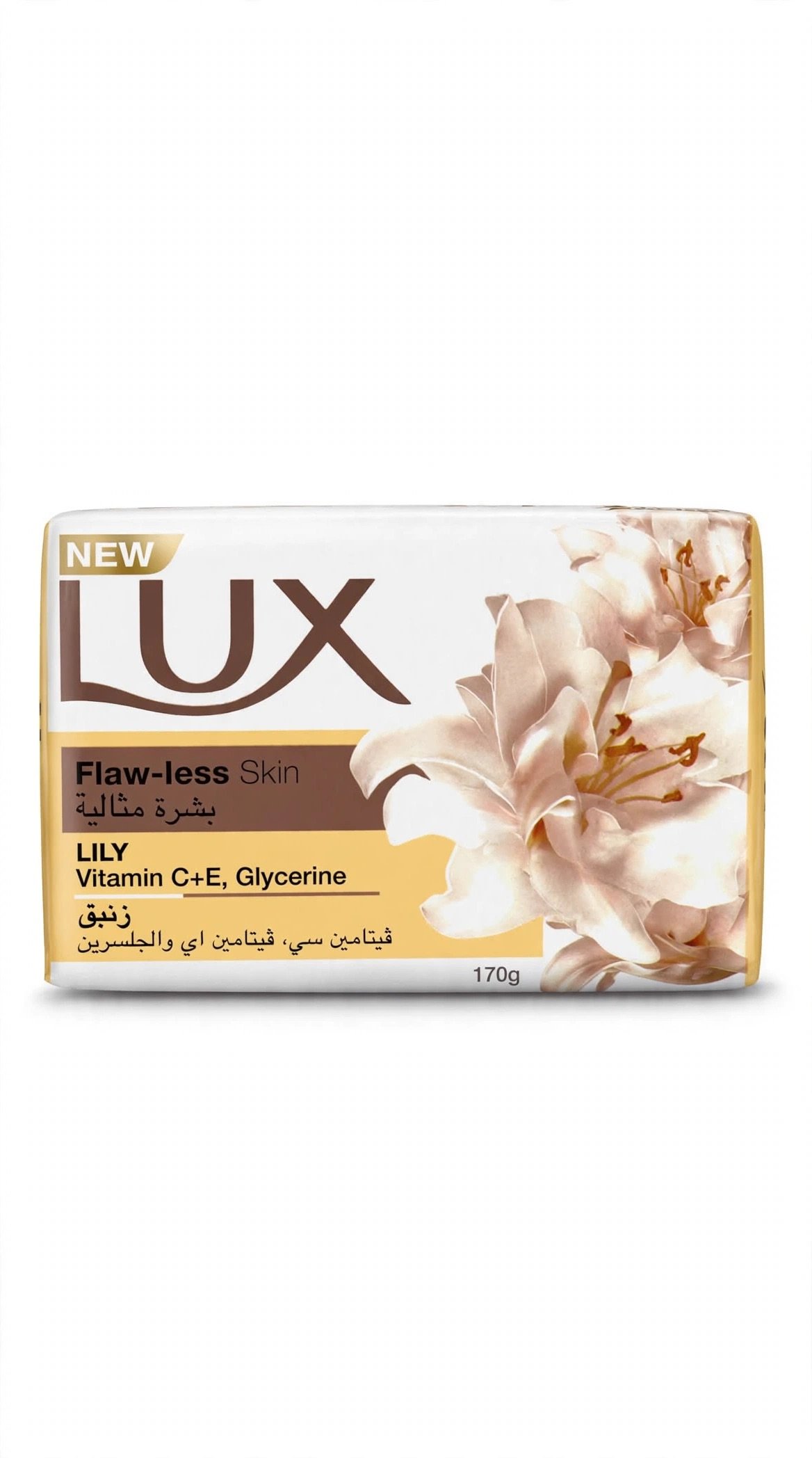 LUX Flaw-less Skin Lily 170g - Vitamin C+E, Glycerine