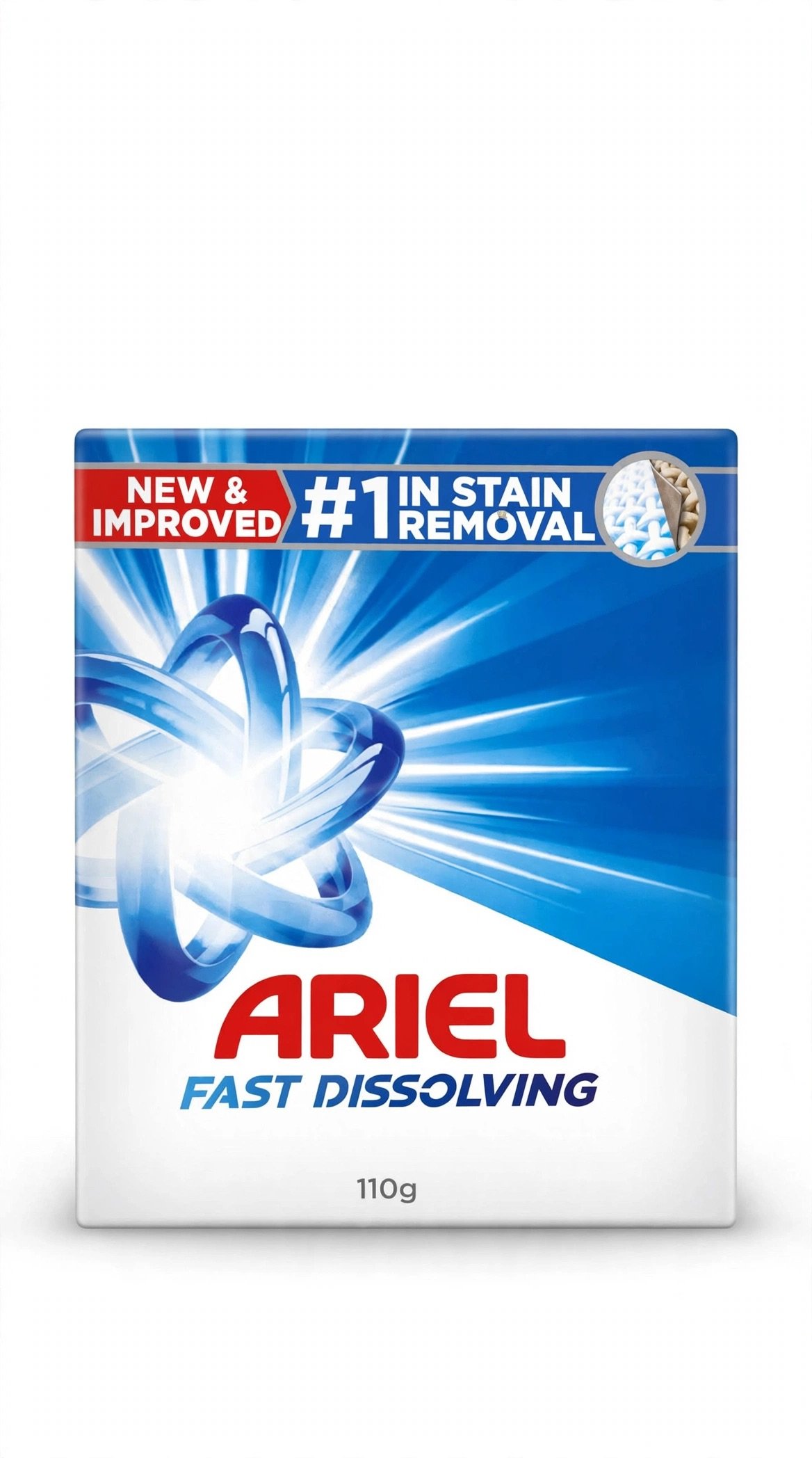 Ariel Fast Dissolving Detergent Powder 110g