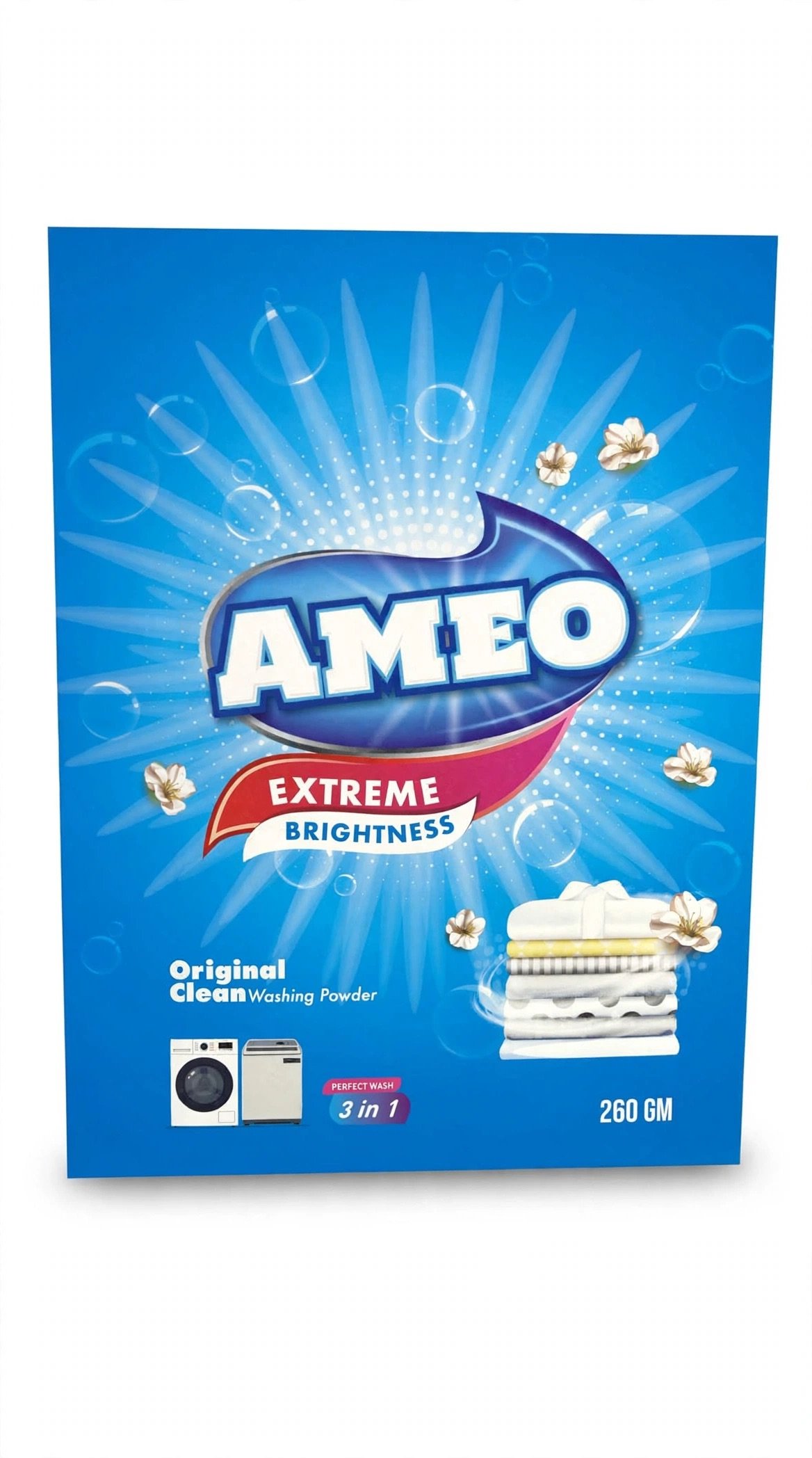 AMEO Extreme Brightness Original Clean Washing Powder 260GM