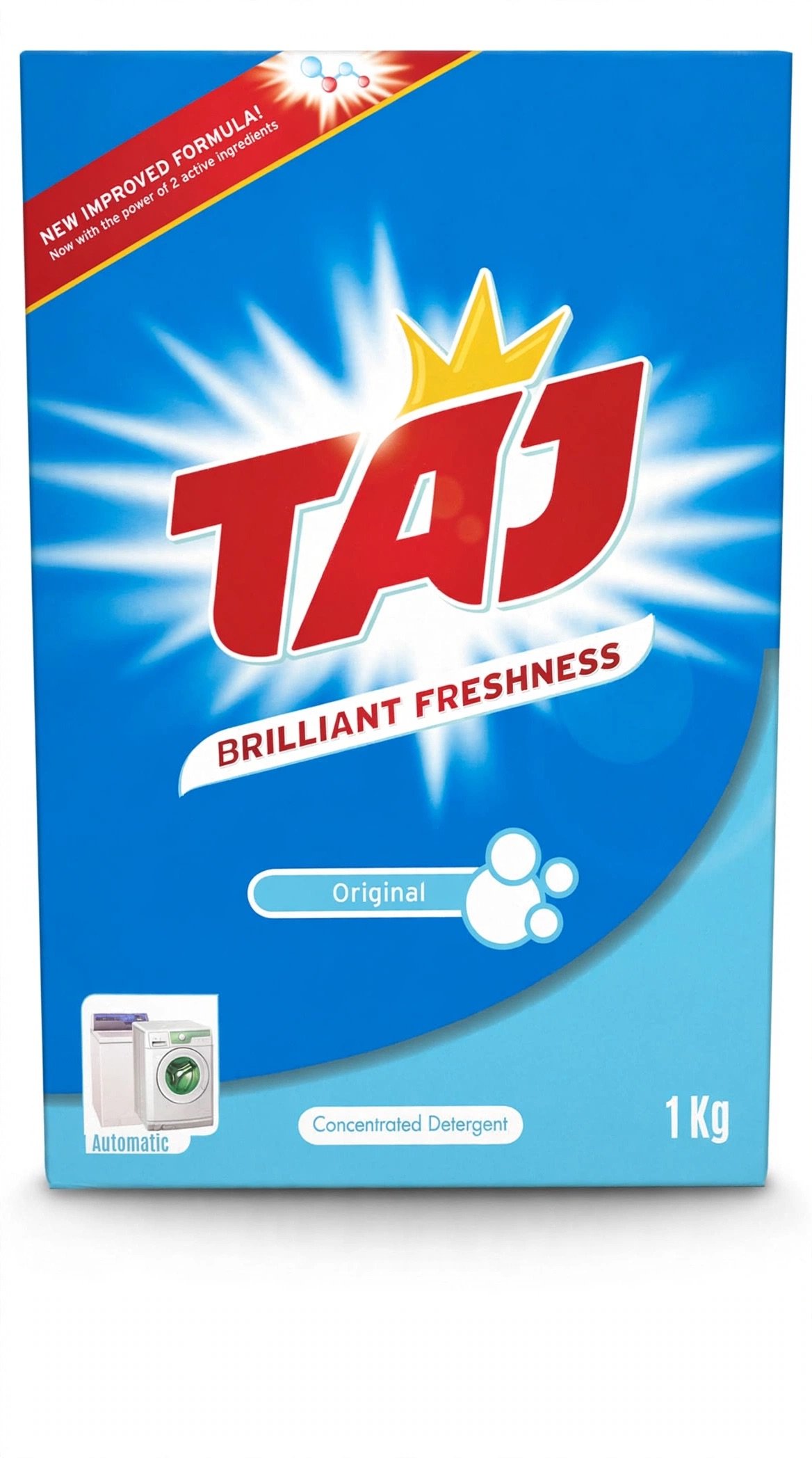 TAJ Brilliant Freshness Original Concentrated Detergent 1 Kg - Automatic