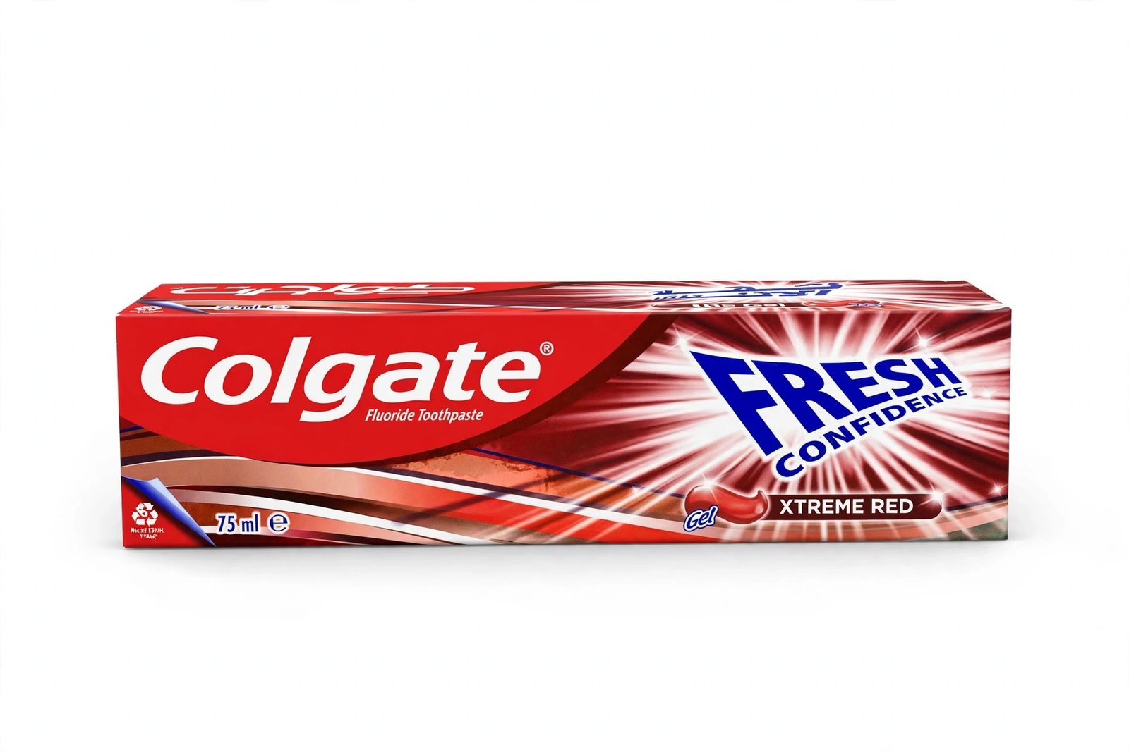 Colgate Fresh Confidence Xtreme Red Gel Fluoride Toothpaste 75ml