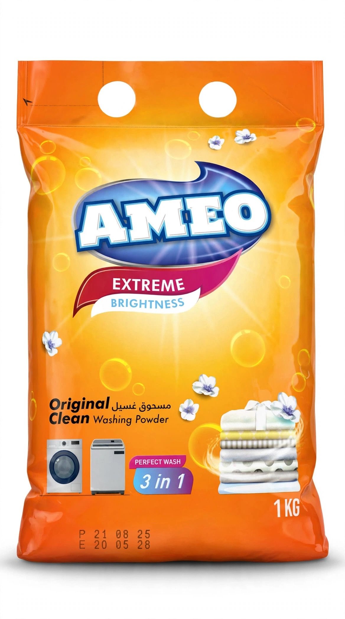 AMEO Extreme Brightness Original Clean Washing Powder 3 in 1 - 1 KG