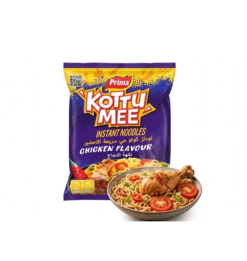 Prima Kottu Mee Instant Noodles Chicken Flavour - Hot 'n' Spicy - 70g