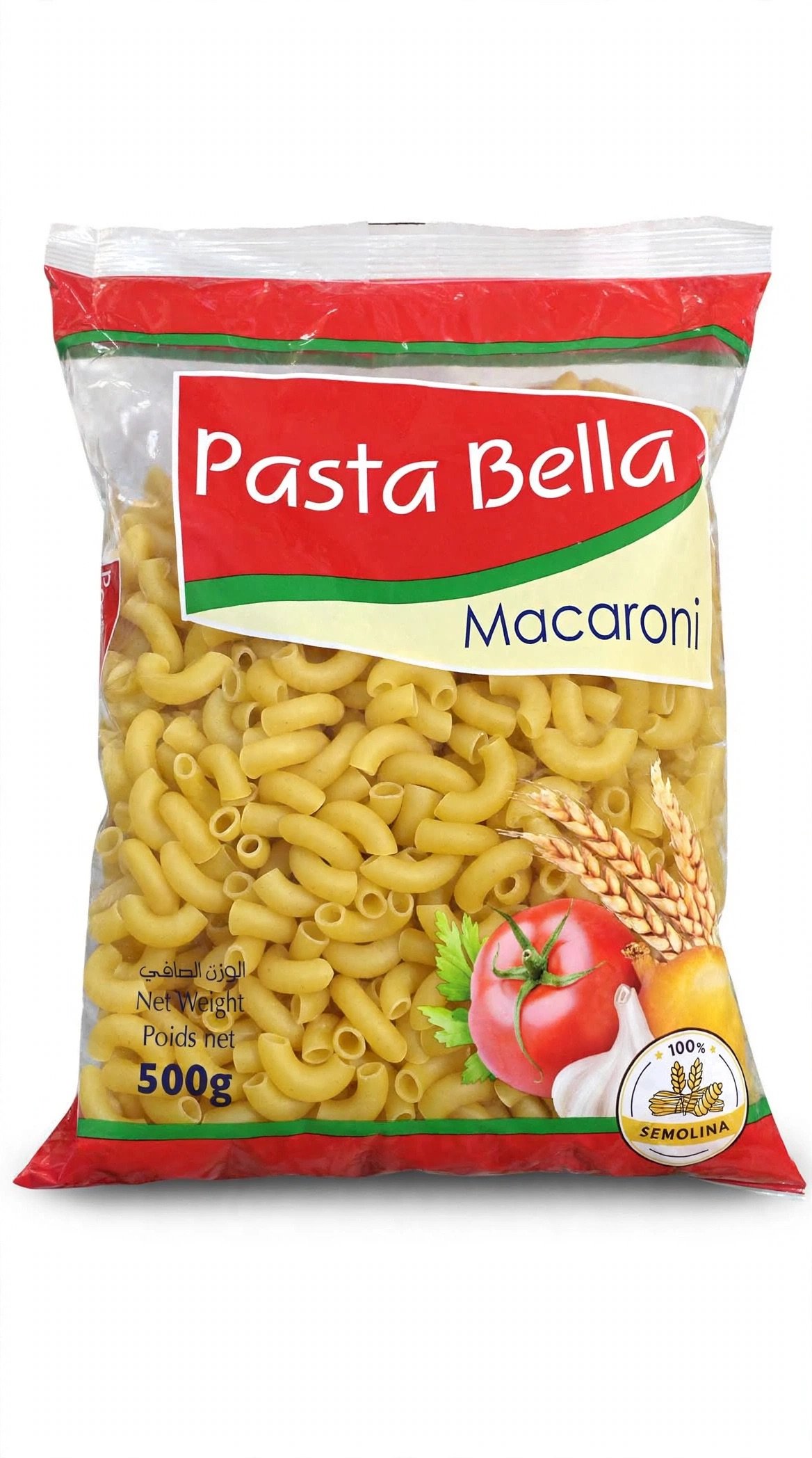 Pasta Bella Macaroni Pasta - 100% Semolina - 500g