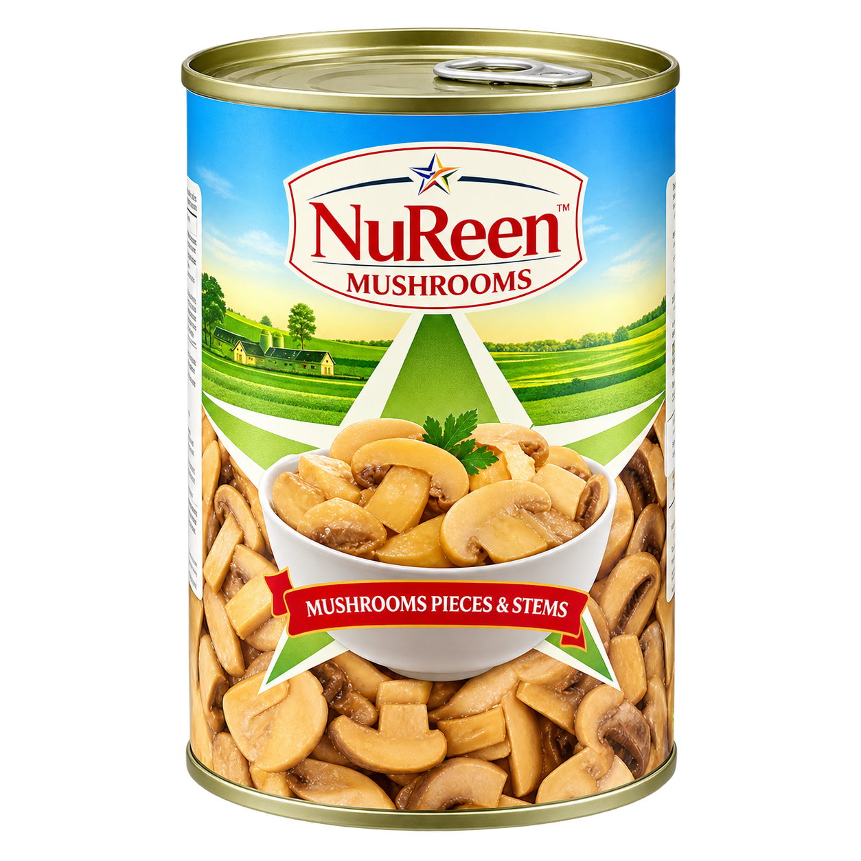 NuReen Mushrooms Pieces & Stems 400g
