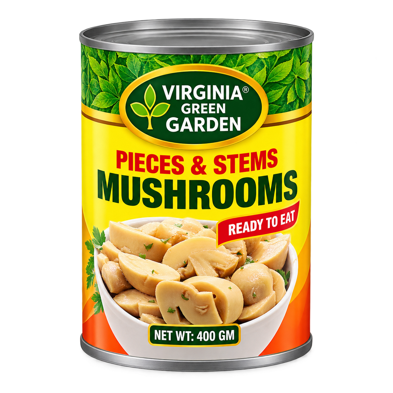 Virginia Green Garden Pieces & Stems Mushrooms – 400 g