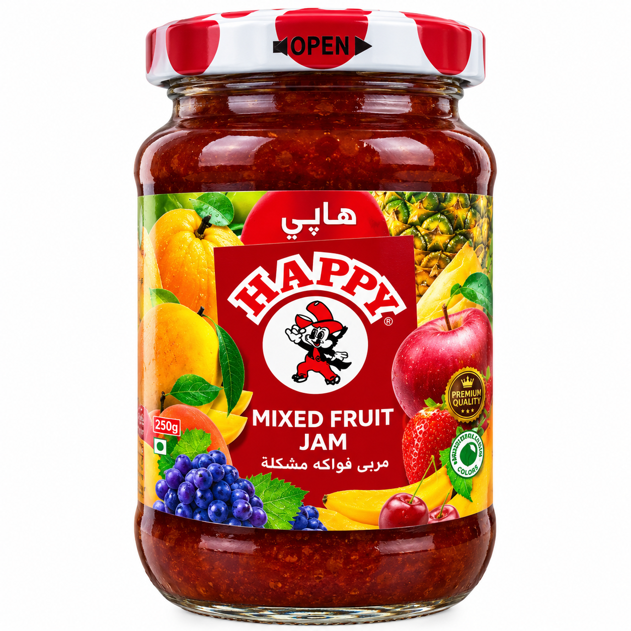 Happy mixed fruit jam 250g