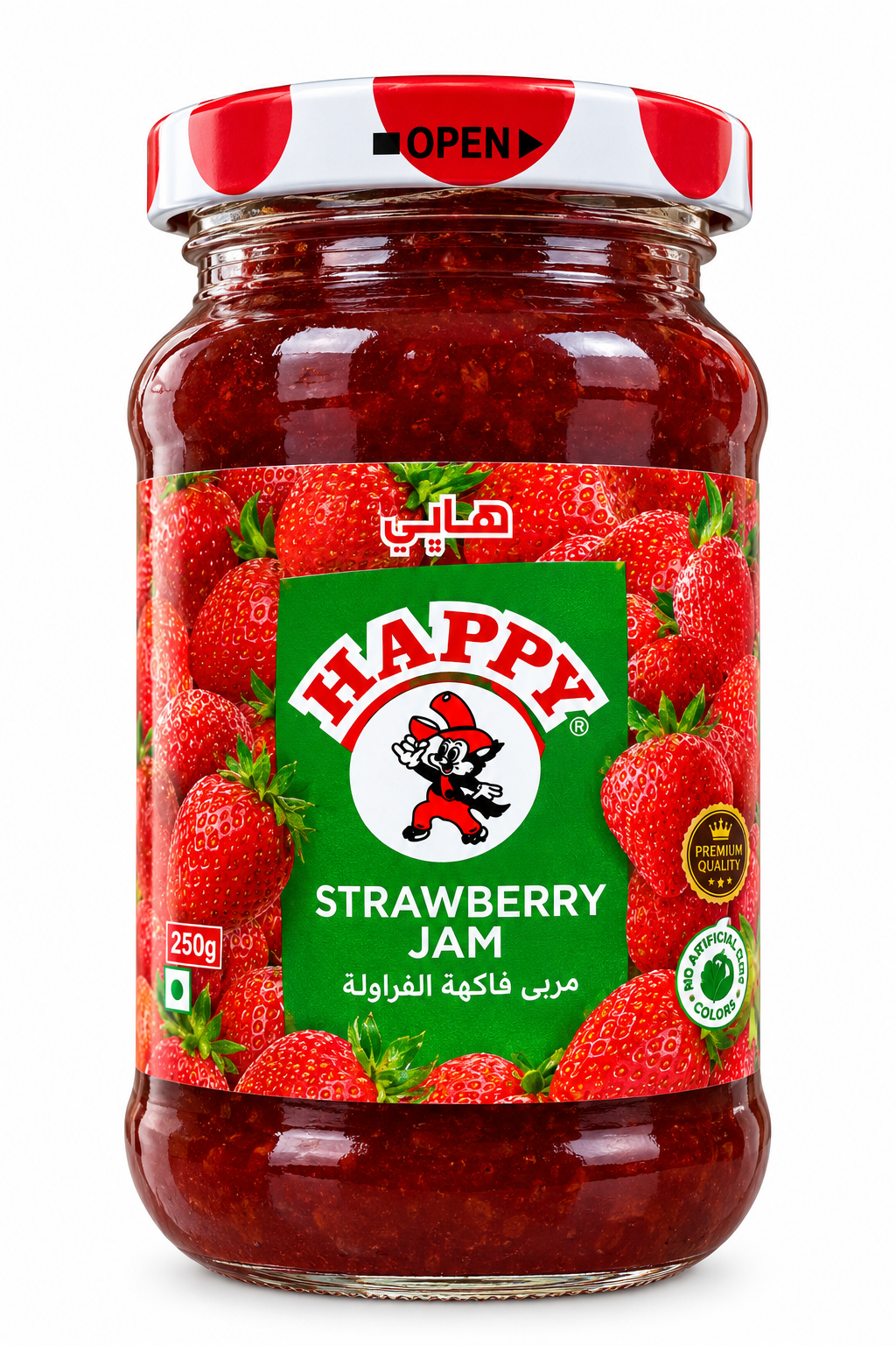 Happy strawberry jam 250g