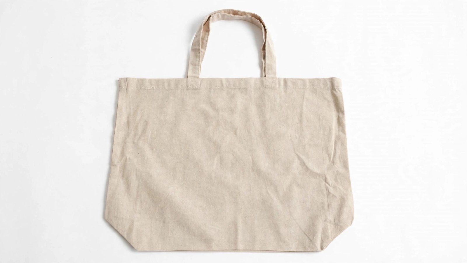 Cotton bag flat handle